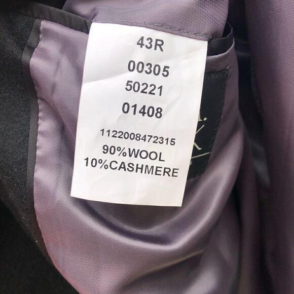 JOS A BANK Gray Cashmere Wool Blazer Jacket 43R‎ - Picture 4 of 13